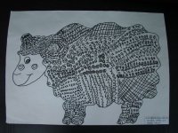 “芭比羊”大班肖帥帥 金獎(jiǎng)全國第六屆兒童創(chuàng)意書畫大賽