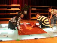 粉紅塔、、棕色梯的延伸