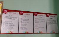 幼兒園4塊刊板：紅纓簡(jiǎn)介、專家隊(duì)伍、幼兒園簡(jiǎn)歷、特色教育